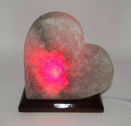 Лампа Солевая Сердечко (2-3 кг) цветная фотография