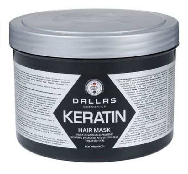 Даллас Keratin Professional Treatment маска косметическая для волос с кератином и экстрактом молочного протеина 500мл фотография