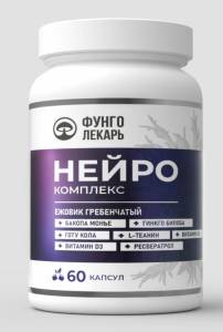 Фитокомплекс Фунголекарь Нейро Алтайский Нектар 60 капсул